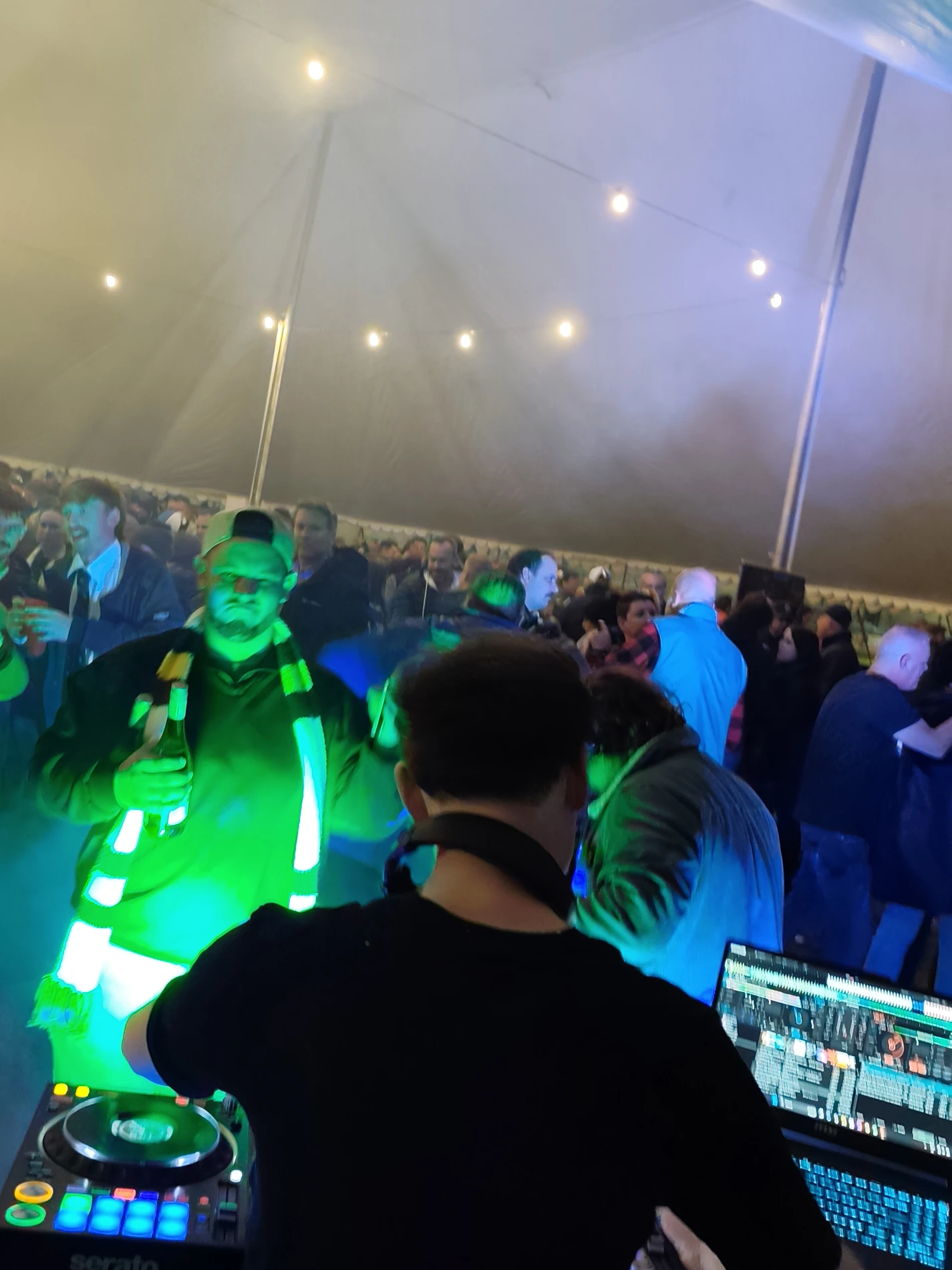 From this side of the dancefloor. Live performance / owner photograph